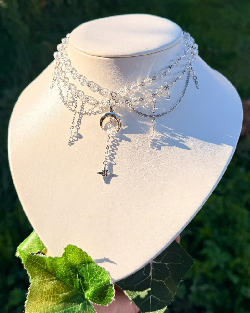 🌙✨Náhrdelník “Celestia” s křišťálem 🤍💎