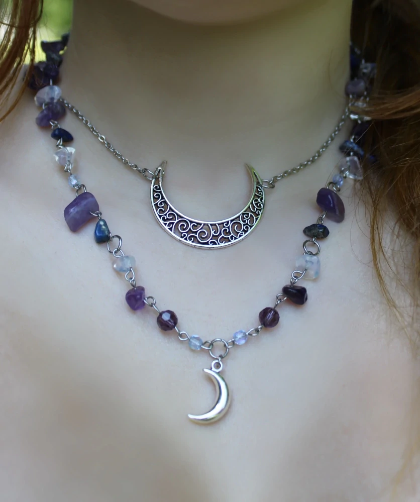 Náhrdelník s magickými minerály💜🌙